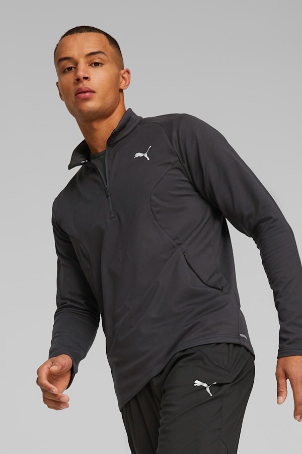 Run CLOUDSPUN Knit Half-Zip Top Men, PUMA Black, extralarge