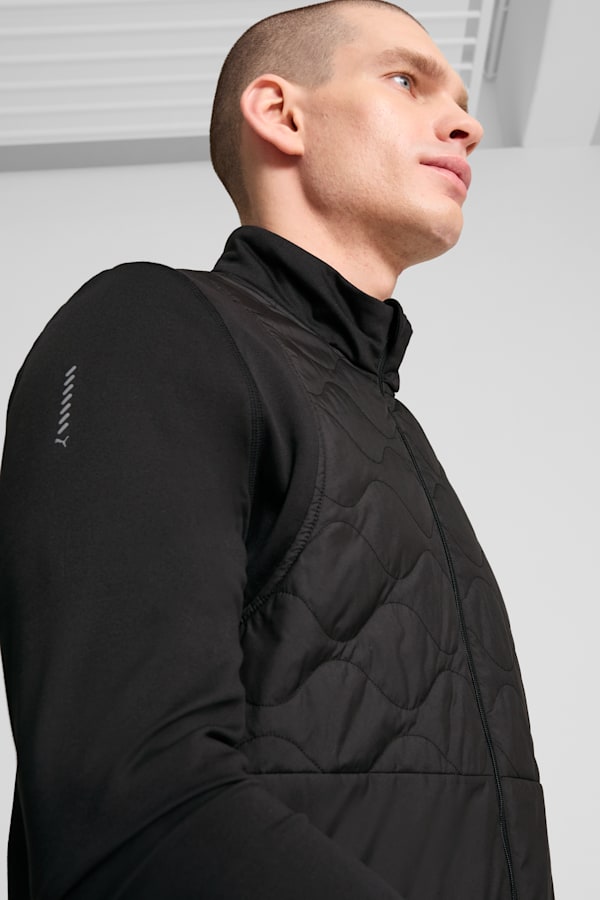 RUN CLOUDSPUN WRMLBL Men's Running Jacket, PUMA Black, extralarge