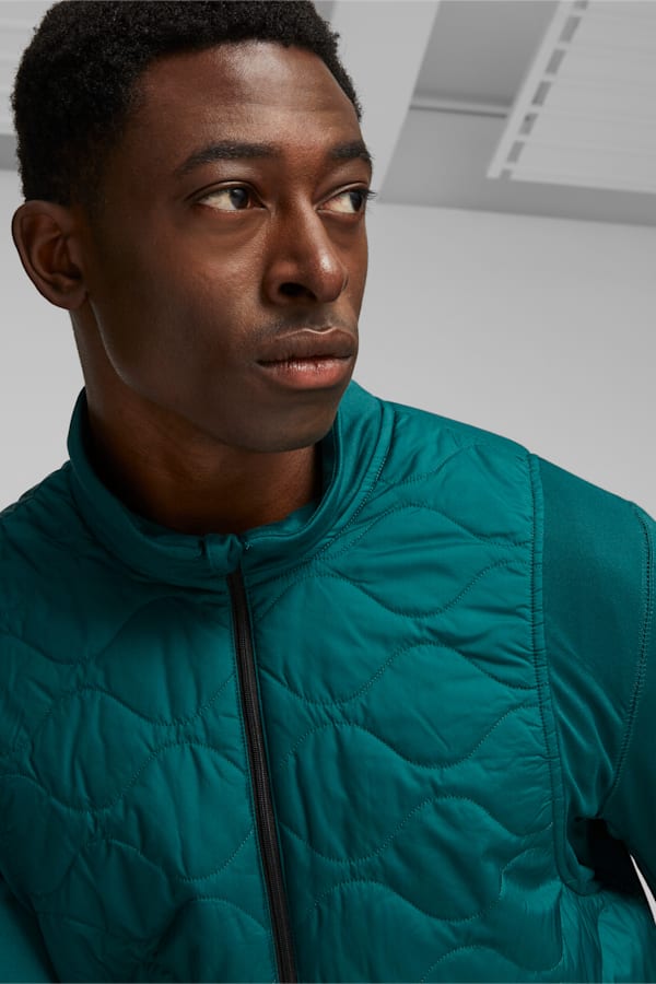 RUN CLOUDSPUN WRMLBL Men's Running Jacket, Malachite, extralarge