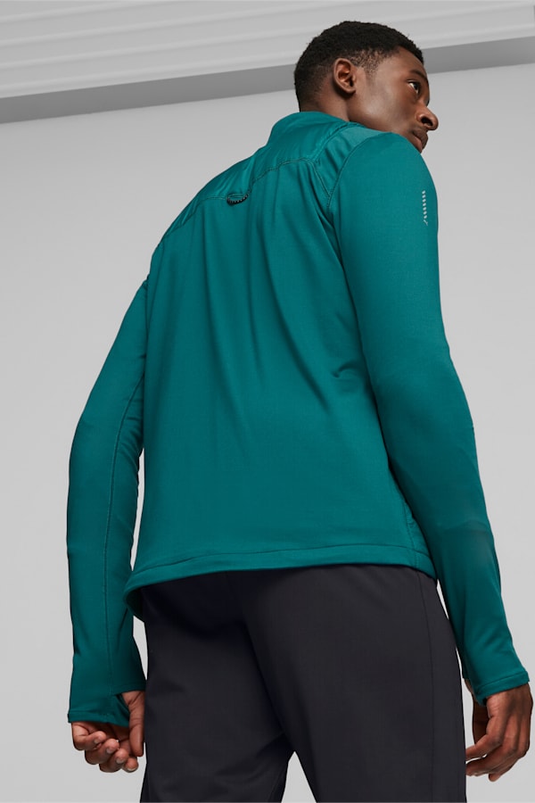 RUN CLOUDSPUN WRMLBL Men's Running Jacket, Malachite, extralarge