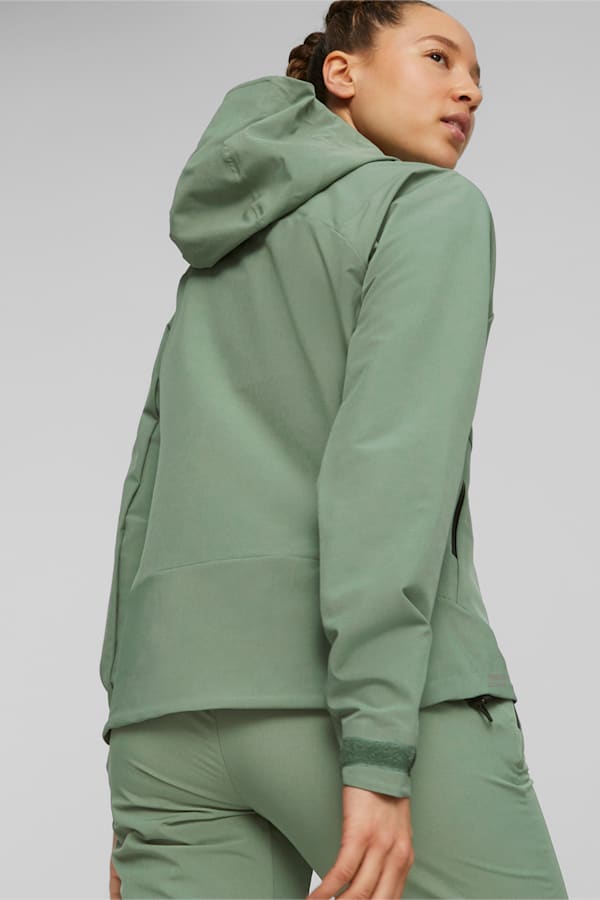 SEASONS Softshell Women's Running Jacket, Eucalyptus, extralarge