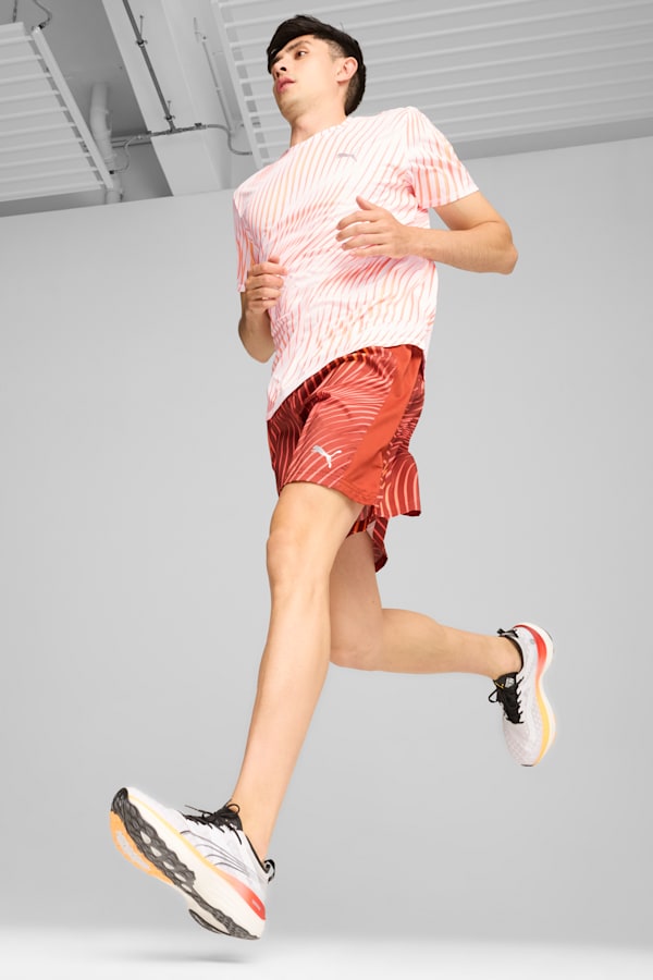 Run Favourite Men's Tee, PUMA White-Q3 Print, extralarge-GBR
