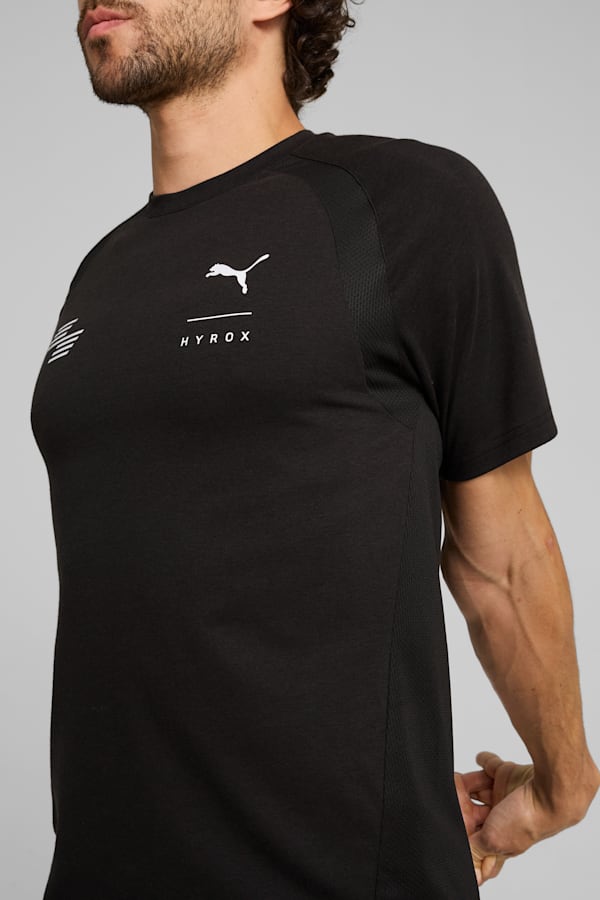 PUMA x HYROX Triblend Training Tee Men, PUMA Black, extralarge