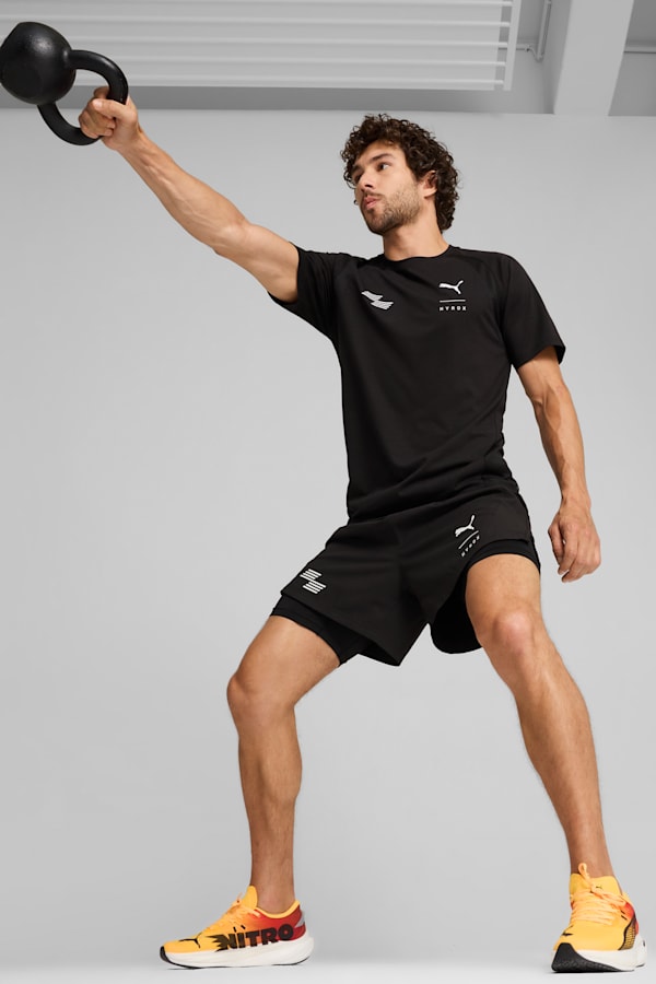 PUMA x HYROX Triblend Training Tee Men, PUMA Black, extralarge