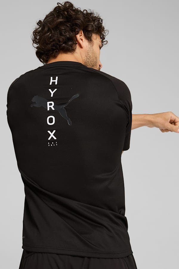 PUMA x HYROX Triblend Training Tee Men, PUMA Black, extralarge