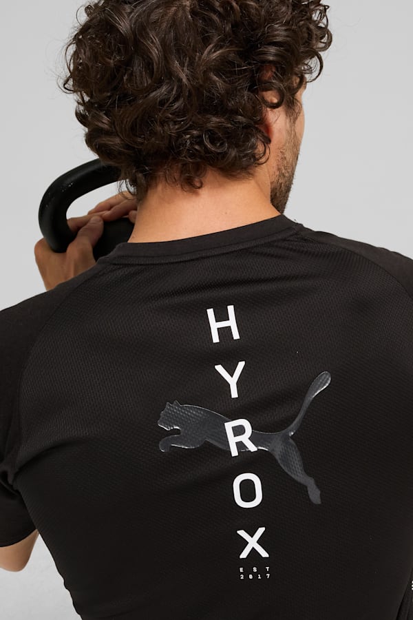 PUMA x HYROX Triblend Training Tee Men, PUMA Black, extralarge