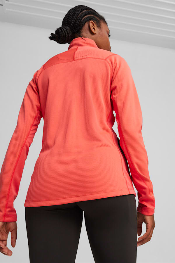 SEASONS Long Sleeve Women's Running Shirt, Active Red, extralarge