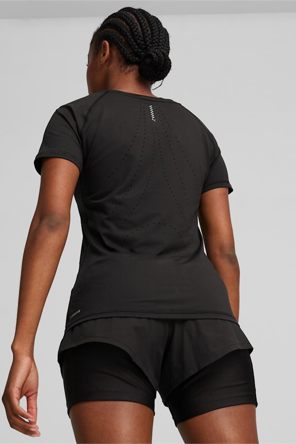 CLOUDSPUN Short Sleeve Running Tee Women, PUMA Black, extralarge