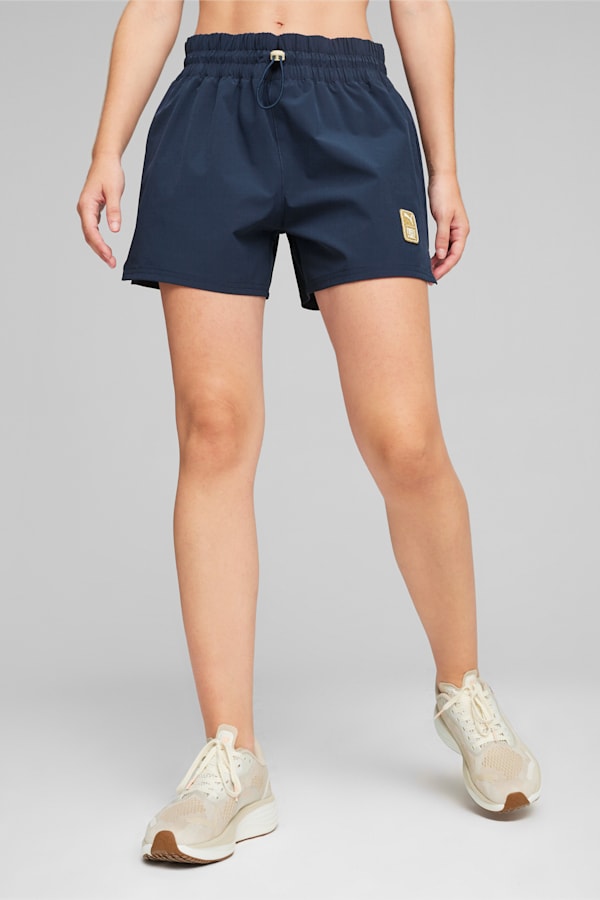 PUMA x First Mile Women's Running Shorts, Club Navy, extralarge