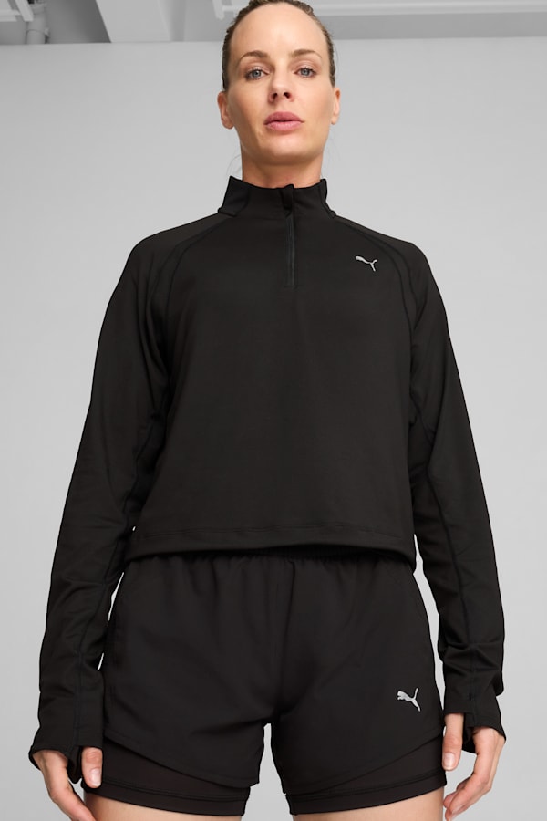 PUMA RUN CLOUDSPUN Quarter Zip Top Women PUMA