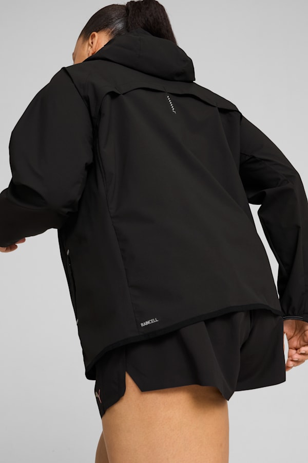 PUMA RUN Rain Jacket Women, PUMA Black, extralarge