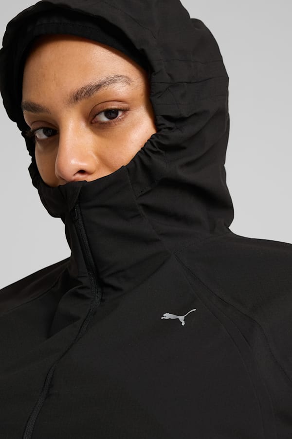 PUMA RUN Rain Jacket Women, PUMA Black, extralarge