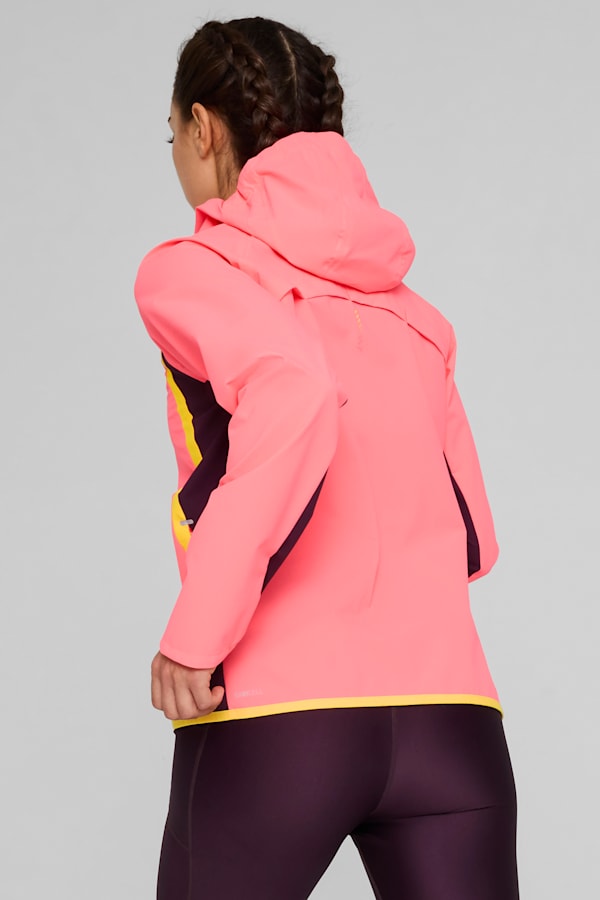 PUMA RUN Rain Jacket Women, Sunset Glow, extralarge