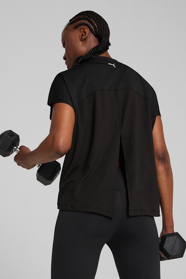 CLOUDSPUN Mix Tee Women, PUMA Black, extralarge