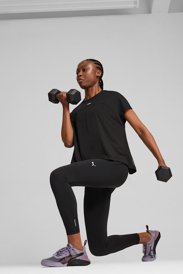CLOUDSPUN Mix Tee Women, PUMA Black, extralarge