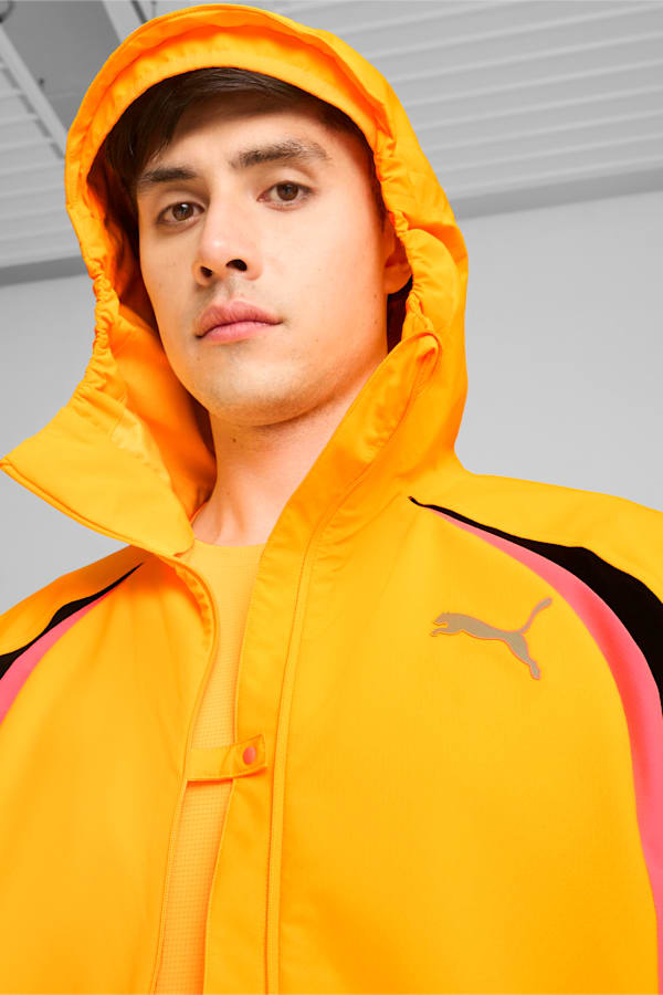 PUMA RUN Rain Jacket Men, Sun Stream, extralarge