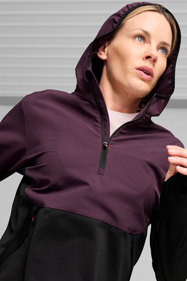 SEASONS Hybrid Half Zip Women, PUMA Black-Midnight Plum, extralarge-GBR