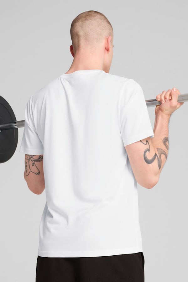 TAD ESSENTIALS Solid Cat Tee Men, PUMA White, extralarge