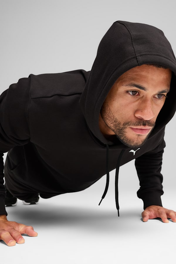 TAD ESSENTIALS French Terry Hoodie Men, PUMA Black, extralarge