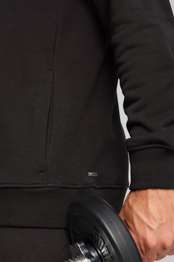TAD ESSENTIALS French Terry Hoodie Men, PUMA Black, extralarge