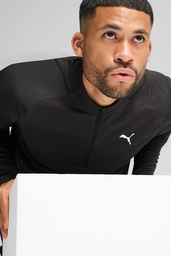 TAD TECH Fabric Mix 1/4 Zip Men, PUMA Black, extralarge