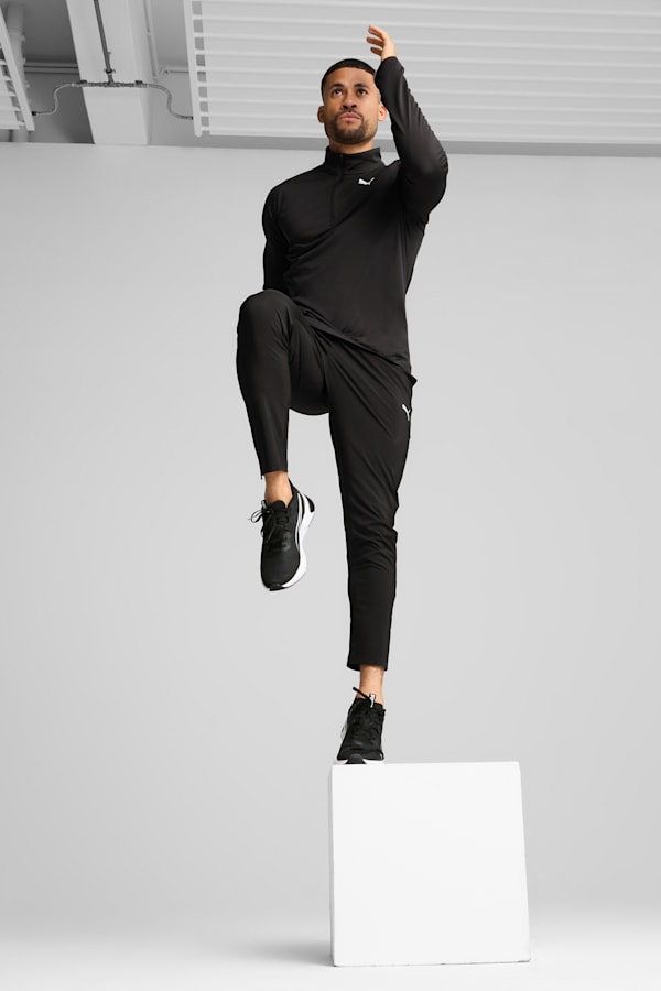 TAD TECH Fabric Mix 1/4 Zip Men, PUMA Black, extralarge