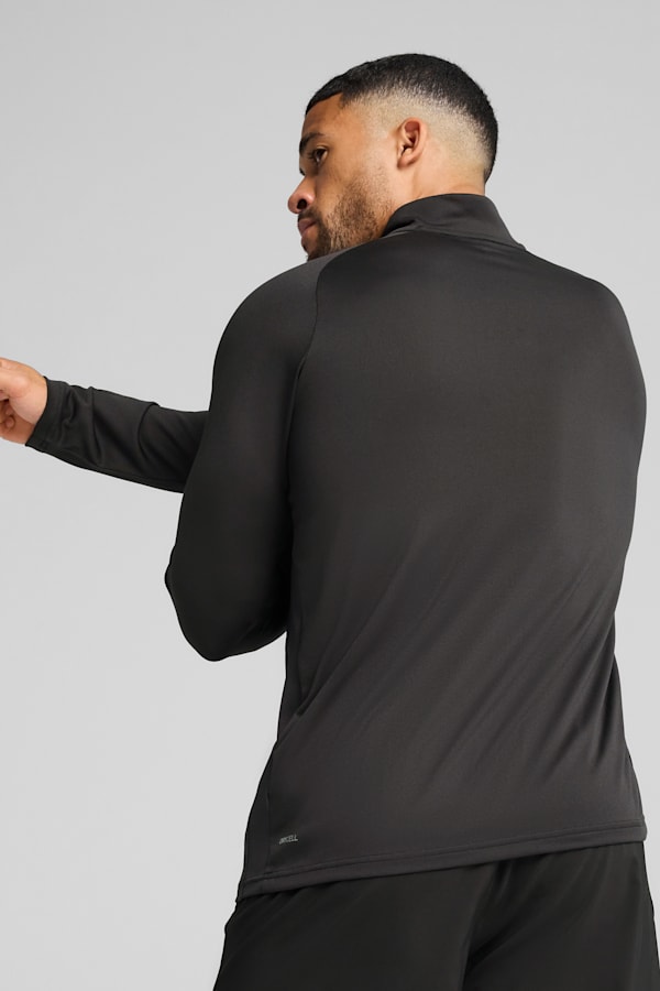 TAD TECH Fabric Mix 1/4 Zip Men, PUMA Black, extralarge