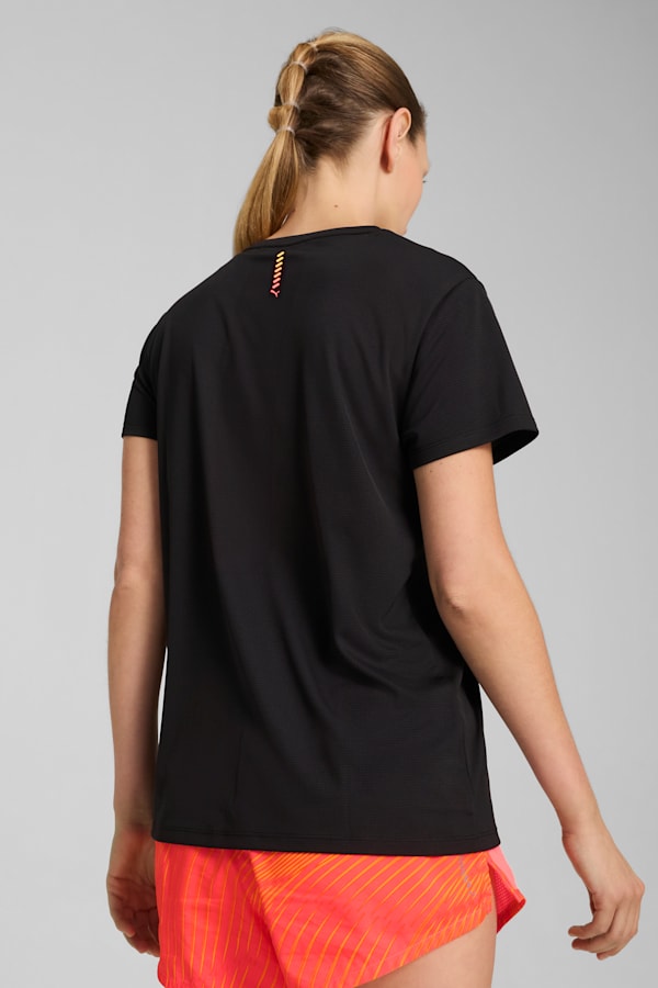 PUMA RUN Fav Graphic Tee Women, PUMA Black, extralarge