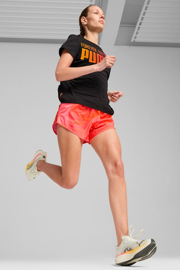 PUMA RUN Fav Graphic Tee Women, PUMA Black, extralarge