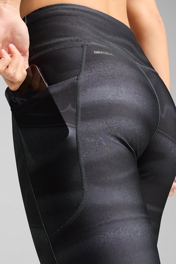 VELOCITY All-Over Print Running Tights Women, PUMA Black, extralarge