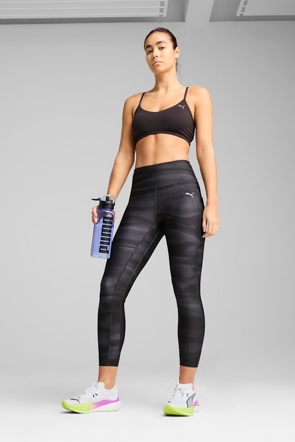 VELOCITY All-Over Print Running Tights Women, PUMA Black, extralarge