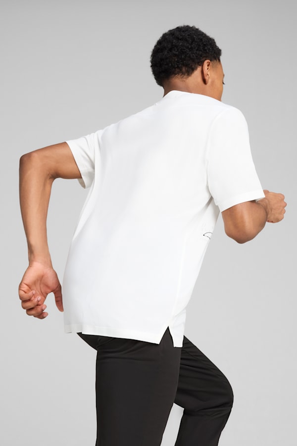 PUMA RUN Mesh Graphic Tee Men, PUMA White, extralarge-GBR