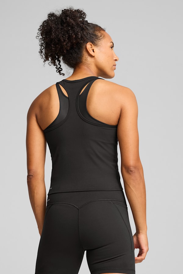 CLOUDSPUN Mesh 2-in-1 Tank Women, PUMA Black, extralarge
