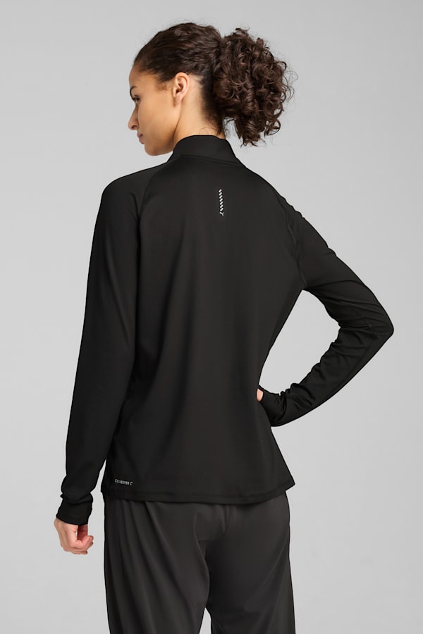 RUN VELOCITY CLOUDSPUN Quarter-Zip Top Women, PUMA Black, extralarge