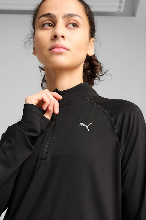 RUN VELOCITY CLOUDSPUN Quarter-Zip Top Women, PUMA Black, extralarge