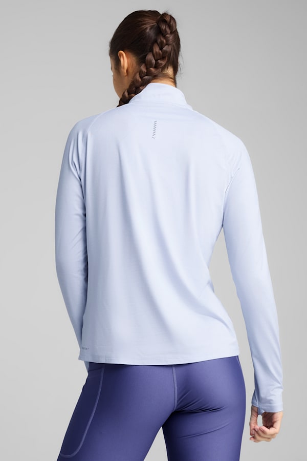 RUN VELOCITY CLOUDSPUN Quarter-Zip Top Women, Cool Weather-heather, extralarge