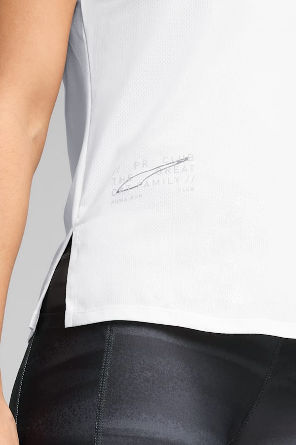 PUMA RUN Mesh Tee Women, PUMA White, extralarge