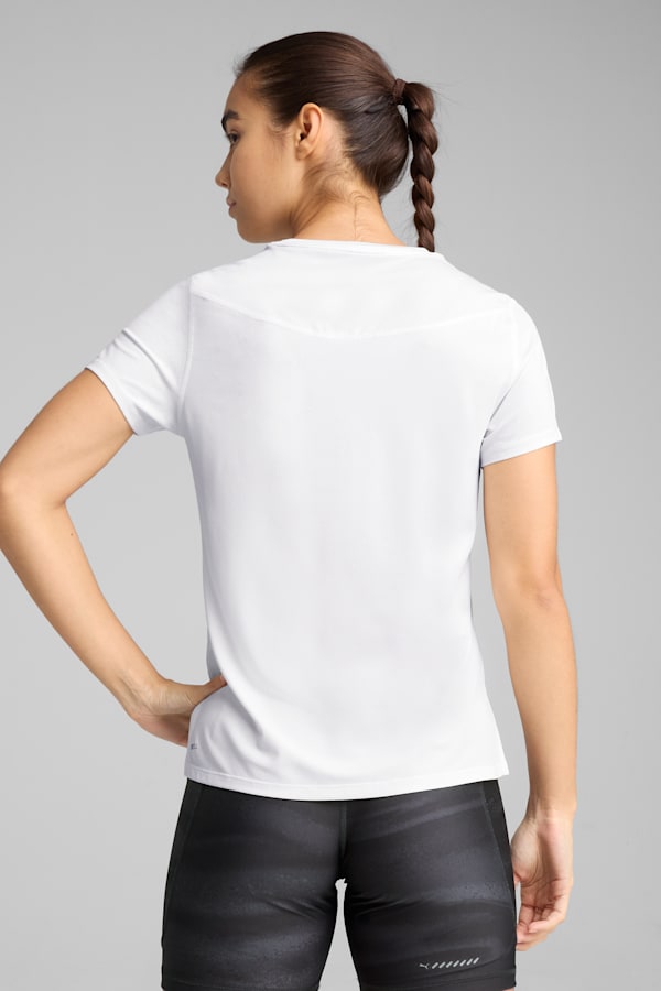 PUMA RUN Mesh Tee Women, PUMA White, extralarge
