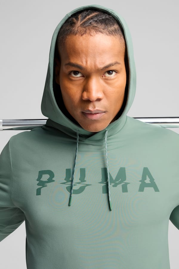 CLOUDSPUN Branded Hoodie Men, Green Moon, extralarge