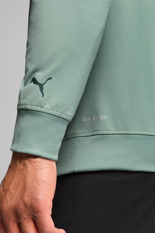 CLOUDSPUN Branded Hoodie Men, Green Moon, extralarge