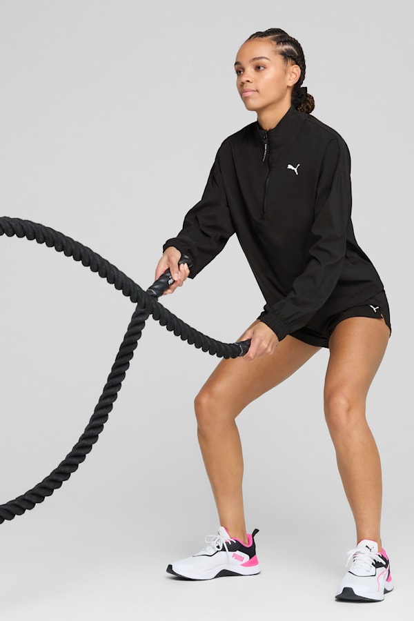 PUMA STRONG Woven Jacket Women, PUMA Black, extralarge