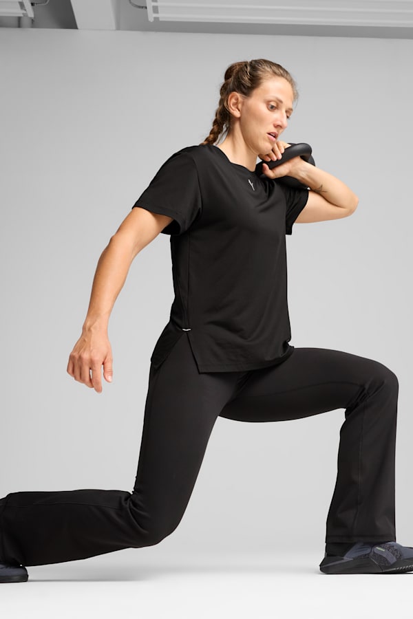 CLOUDSPUN Flare Pants Women, PUMA Black, extralarge