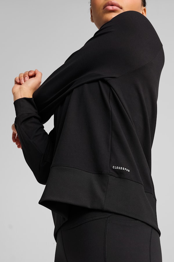 CLOUDSPUN Fashion Midlayer Women, PUMA Black, extralarge