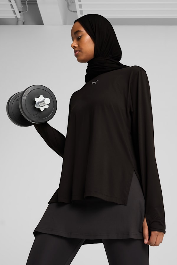 MODEST Oversized Tee Women, PUMA Black, extralarge