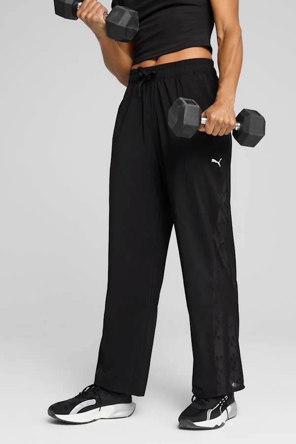 LACE Woven Pants Women, PUMA Black, extralarge
