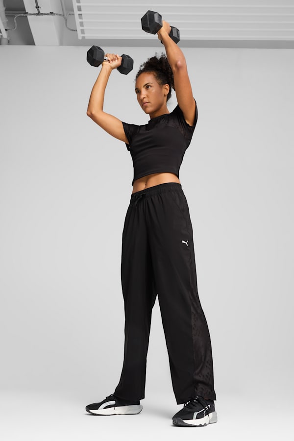 LACE Woven Pants Women, PUMA Black, extralarge