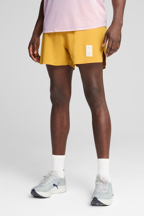 PUMA x SAYSKY Running Shorts Men, Archive Gold, extralarge