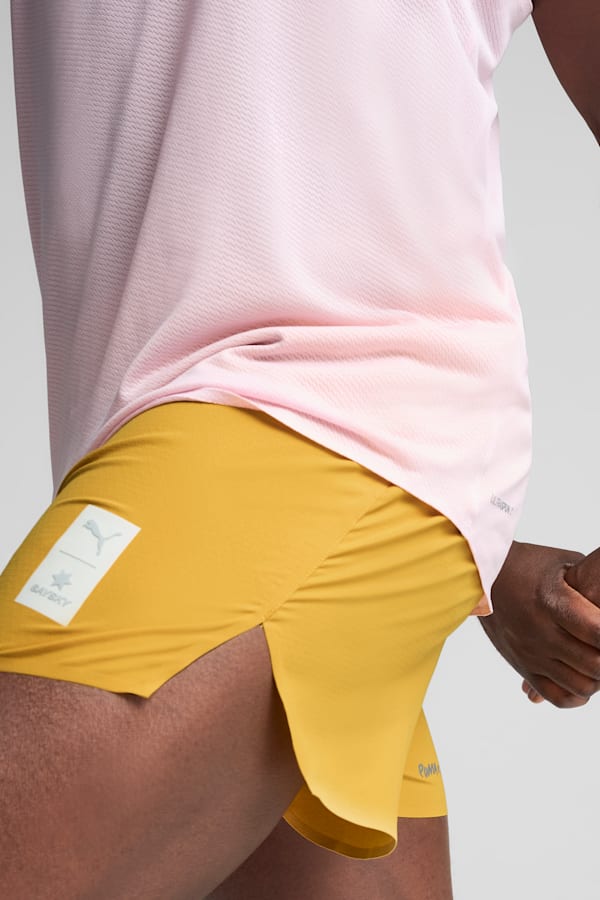 PUMA x SAYSKY Running Shorts Men, Archive Gold, extralarge