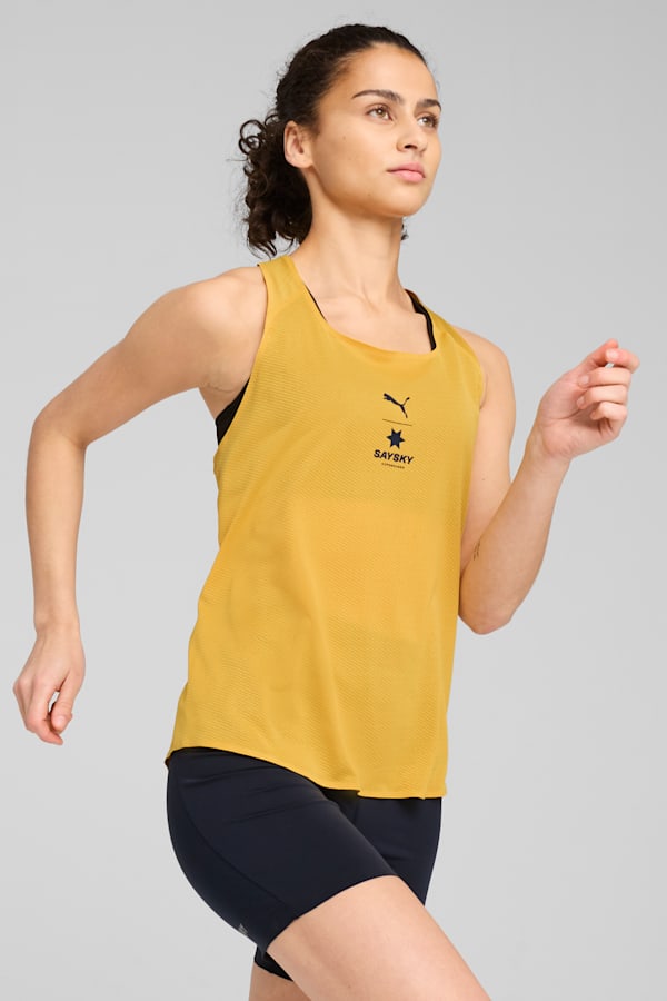 PUMA x SAYSKY Singlet Women, Archive Gold, extralarge