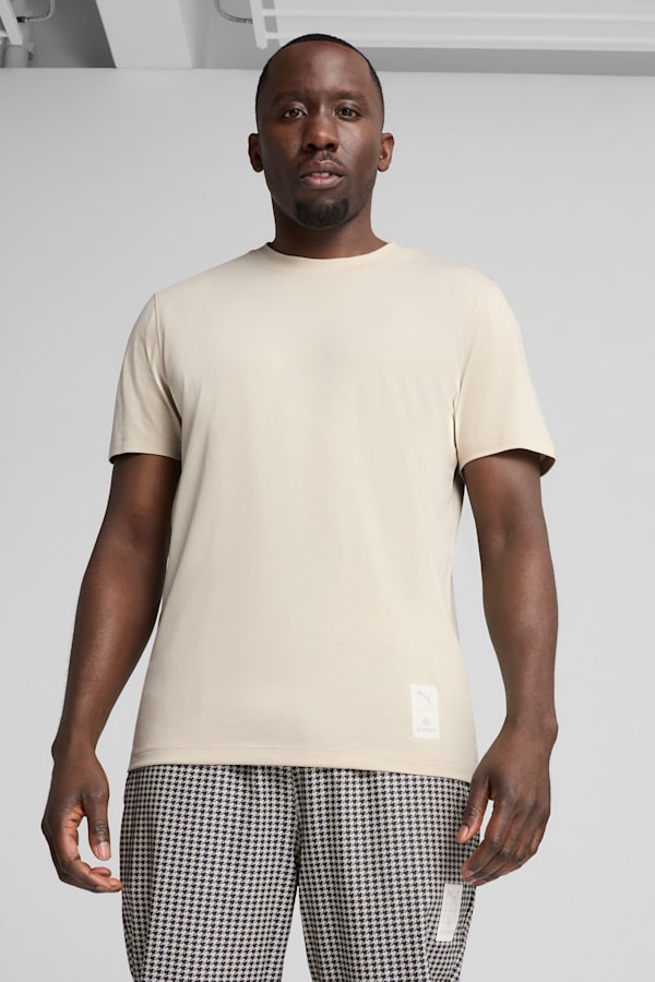 PUMA x SAYSKY Running Tee Unisex, Desert Dust, extralarge